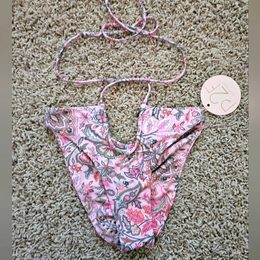 NWT Power 2 the Flower Bikini Bottoms Boho Pink - xs - Picture 2 of 10